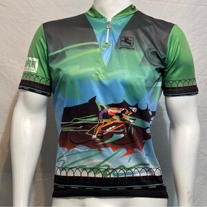 Men's Giordana Cycling Jersey Short Sleeve Bike Jersey Top with 3 Rear Pockets